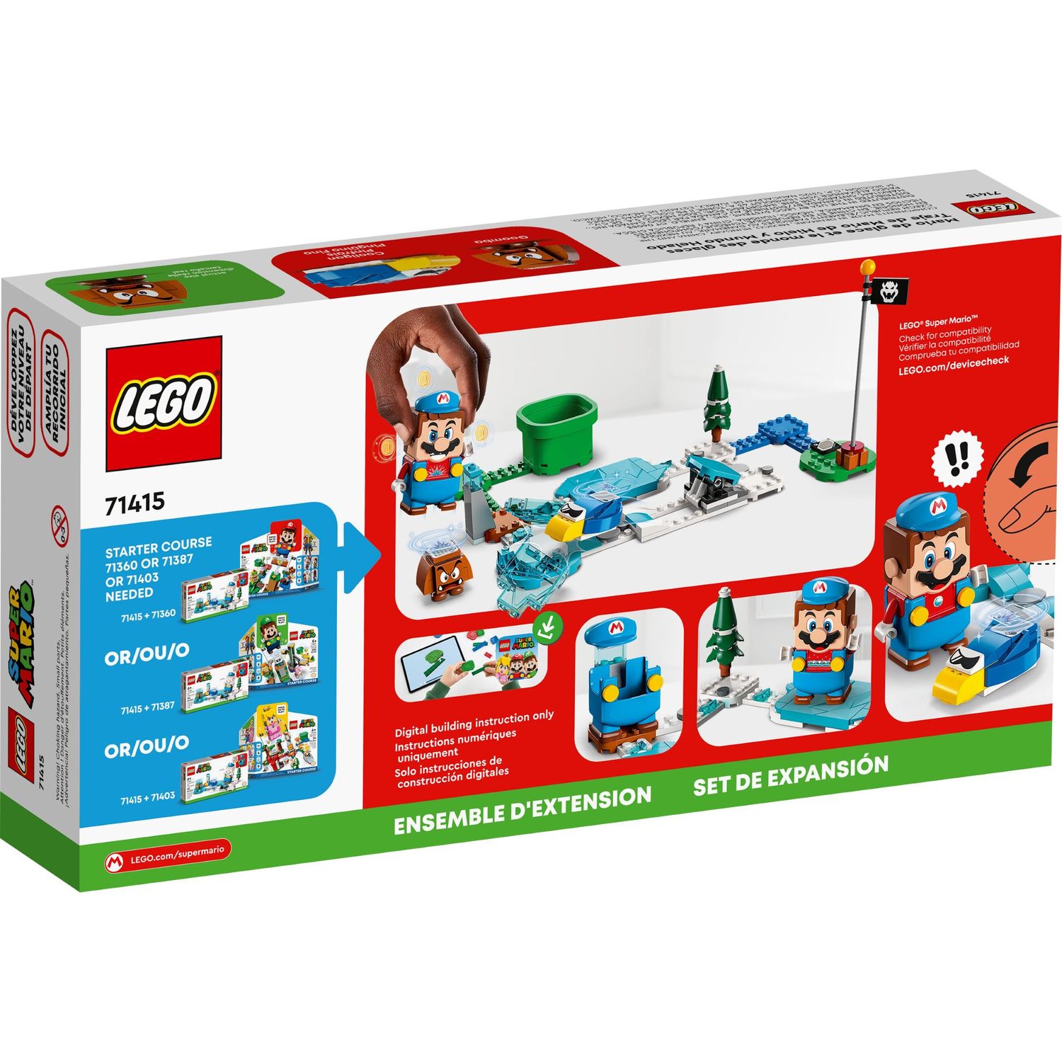 Конструктор LEGO Super Mario Ice Mario Suit Frozen World 105 дет. - фото 6