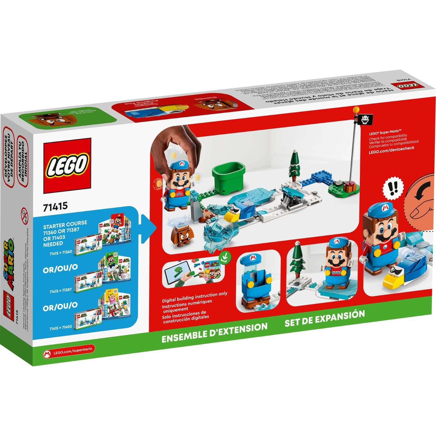 Конструктор LEGO Super Mario Ice Mario Suit Frozen World блочный - фото 6