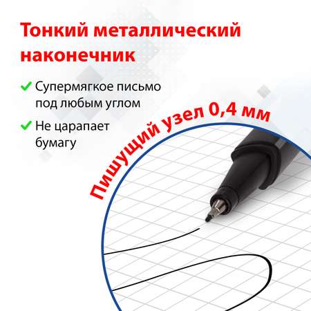 Ручка капиллярная Brauberg 12 шт.