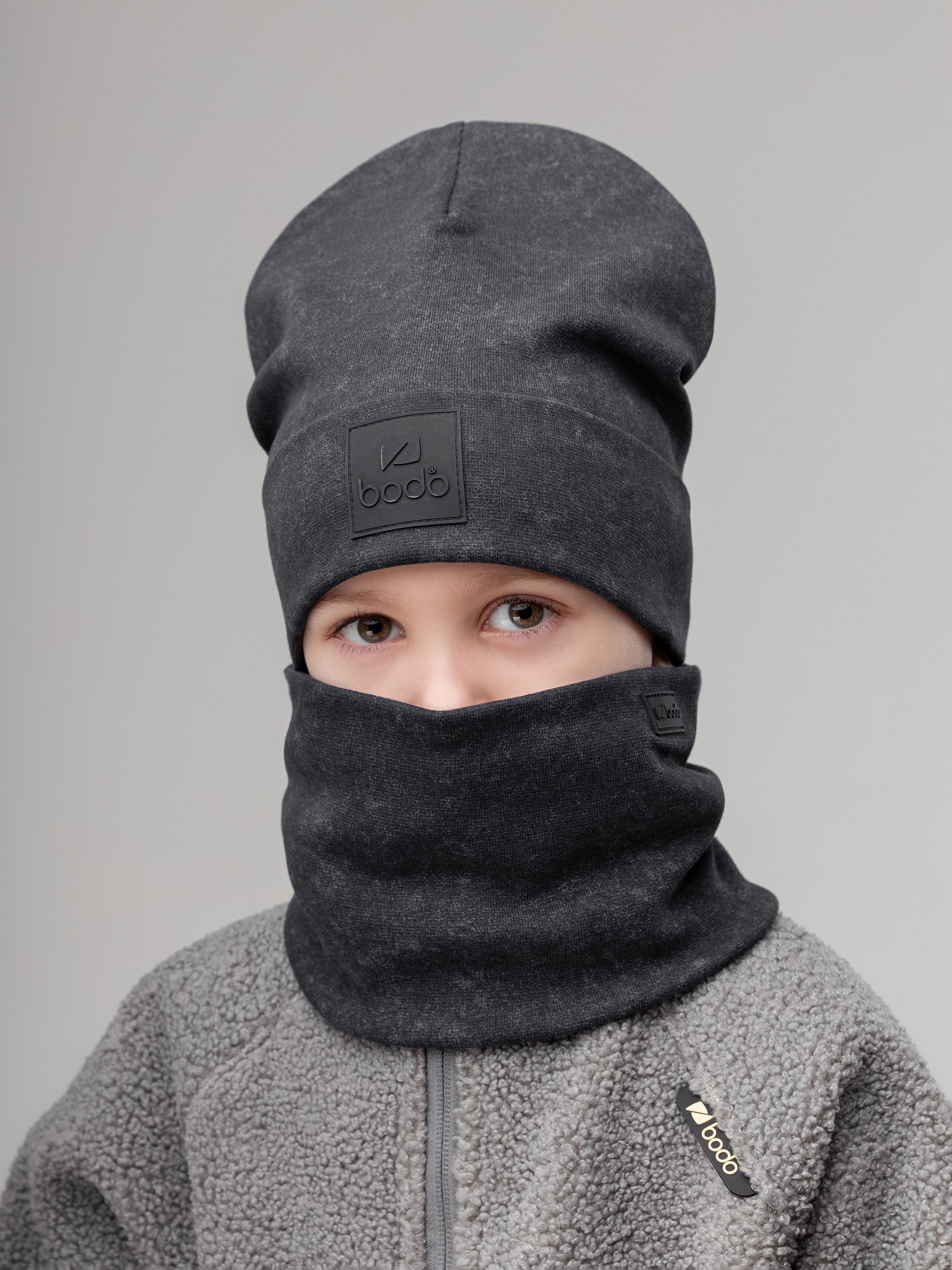 Шапка и снуд Bodo 13-150MU_графит (черный) - фото 2