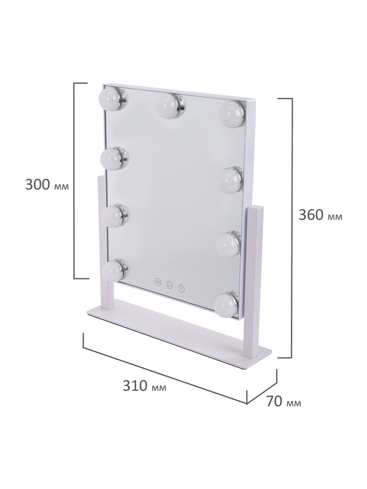 Зеркало Brabix настольное - фото 19