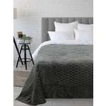Покрывало BRAVO с тиснением серый 150 x 200 см велсофт