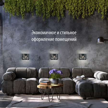 Светильник РЭМО настенный в стиле LOFT РЭМО CUBE TOWN