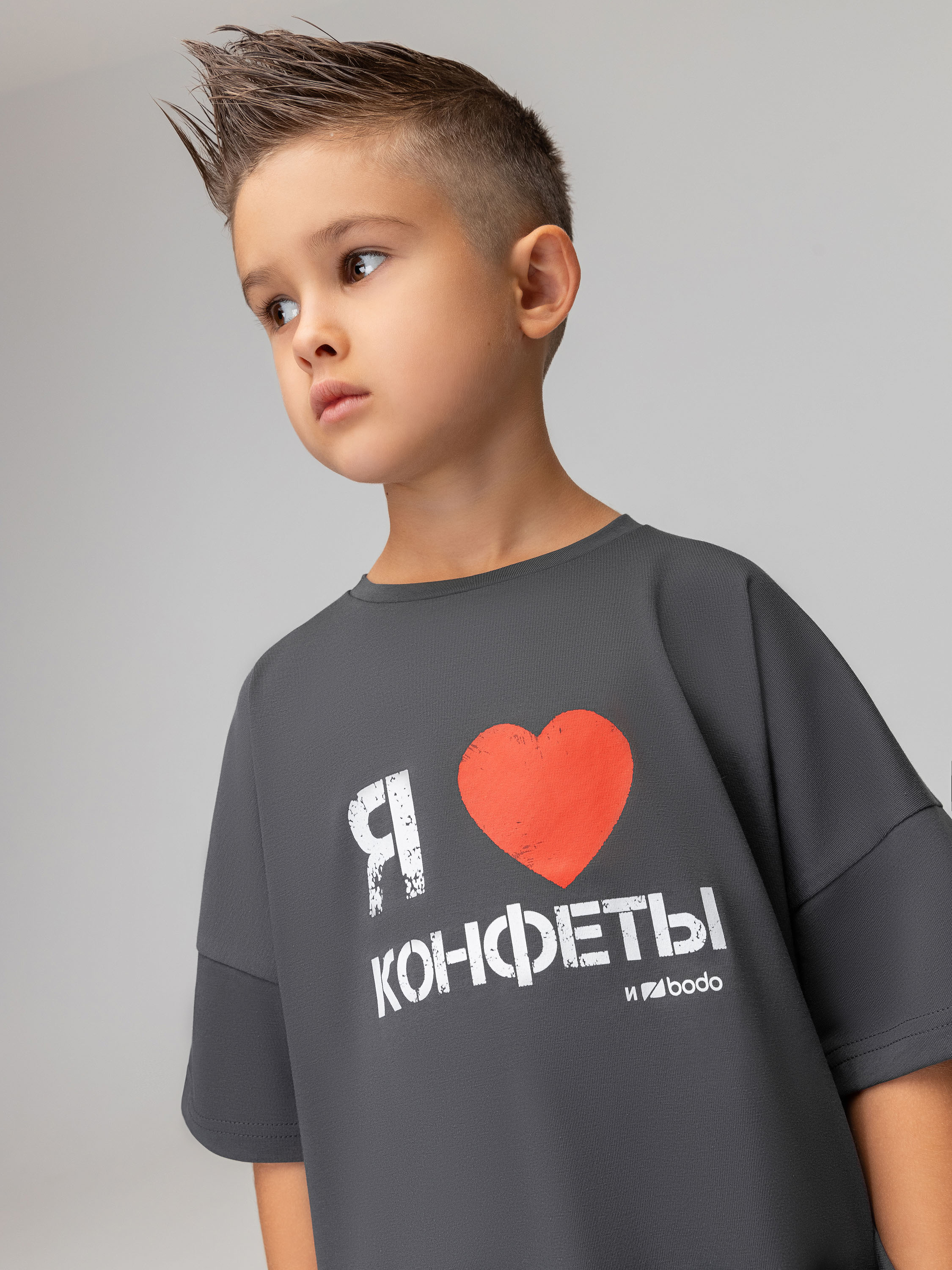 Футболка Bodo 4-475MU_серый - фото 7