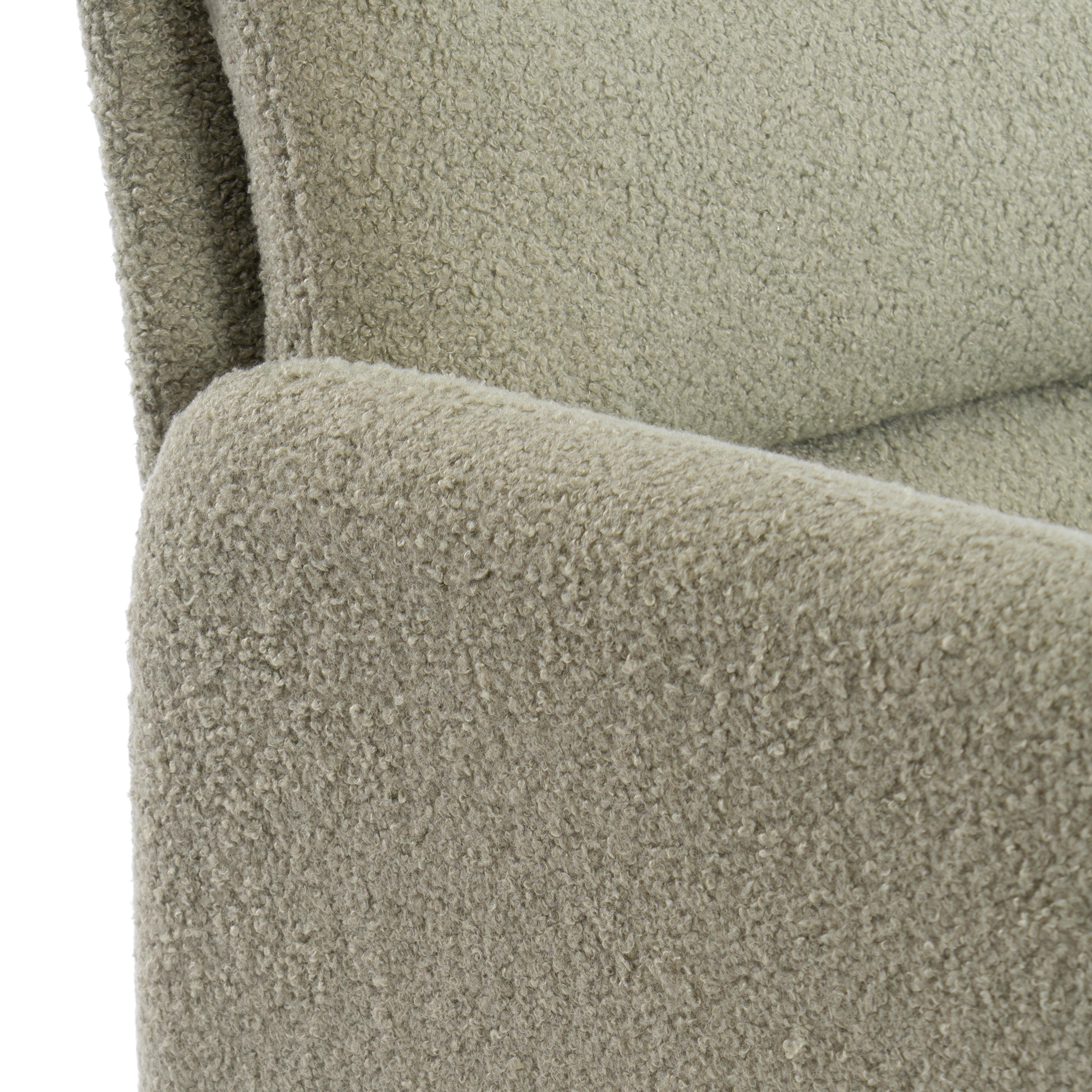 Компьютерное кресло TETCHAIR Dover хром, букле, олива - фото 8