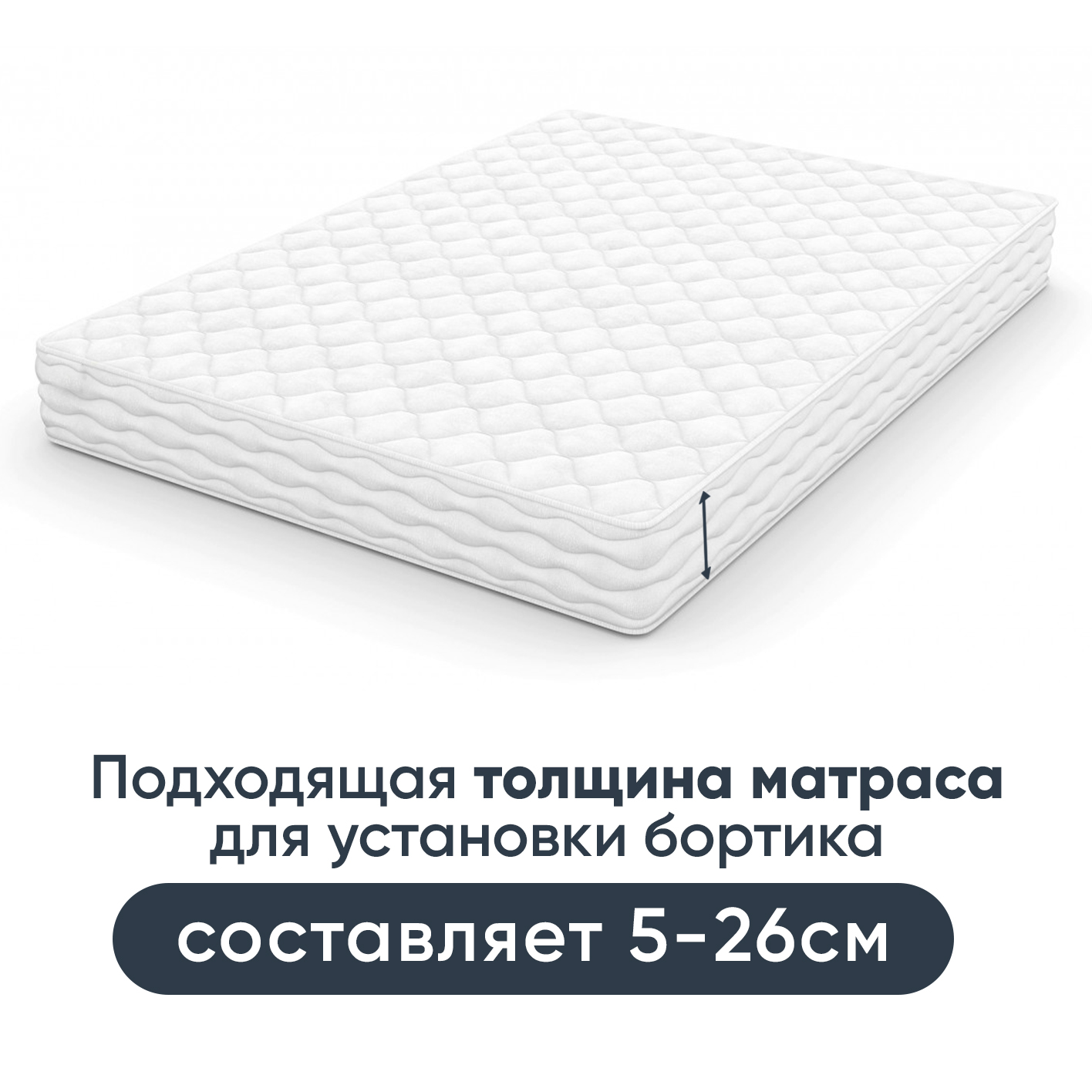 Бортики в кроватку oqqi для новорожденных манеж в кровать 1.5 м. 147х19х98 - фото 7