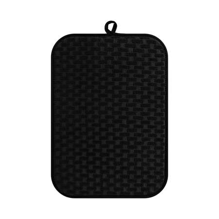 Коврик для сушки посуды LUCKY Шашечки 32x45 см черный T000325