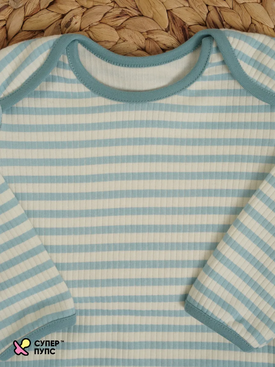Боди 3 шт Супер Пупс нбр/3пр/бд/sk20/полоска/рыбки - фото 28