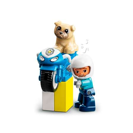 Конструктор LEGO DUPLO Полицейский мотоцикл