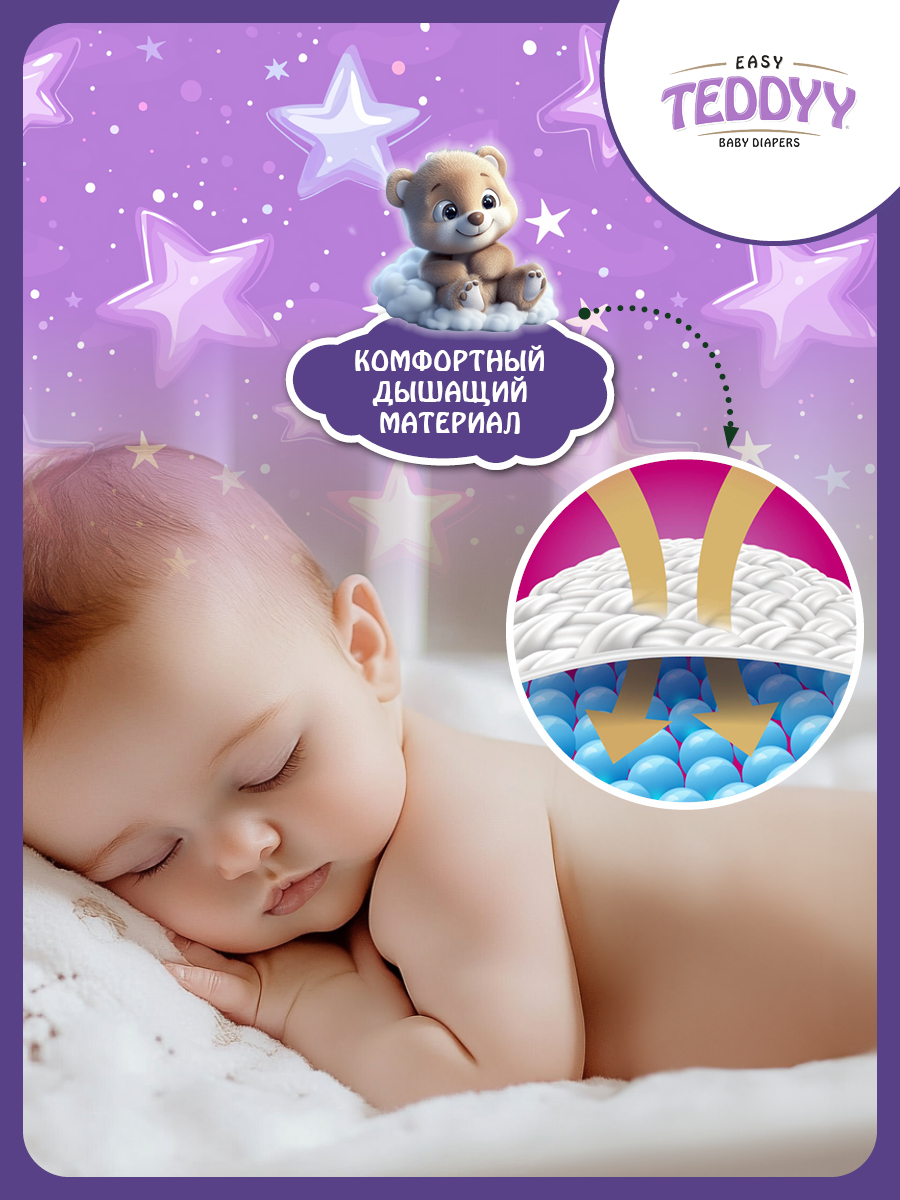 Подгузники Teddy Baby XL 30 шт. - фото 9