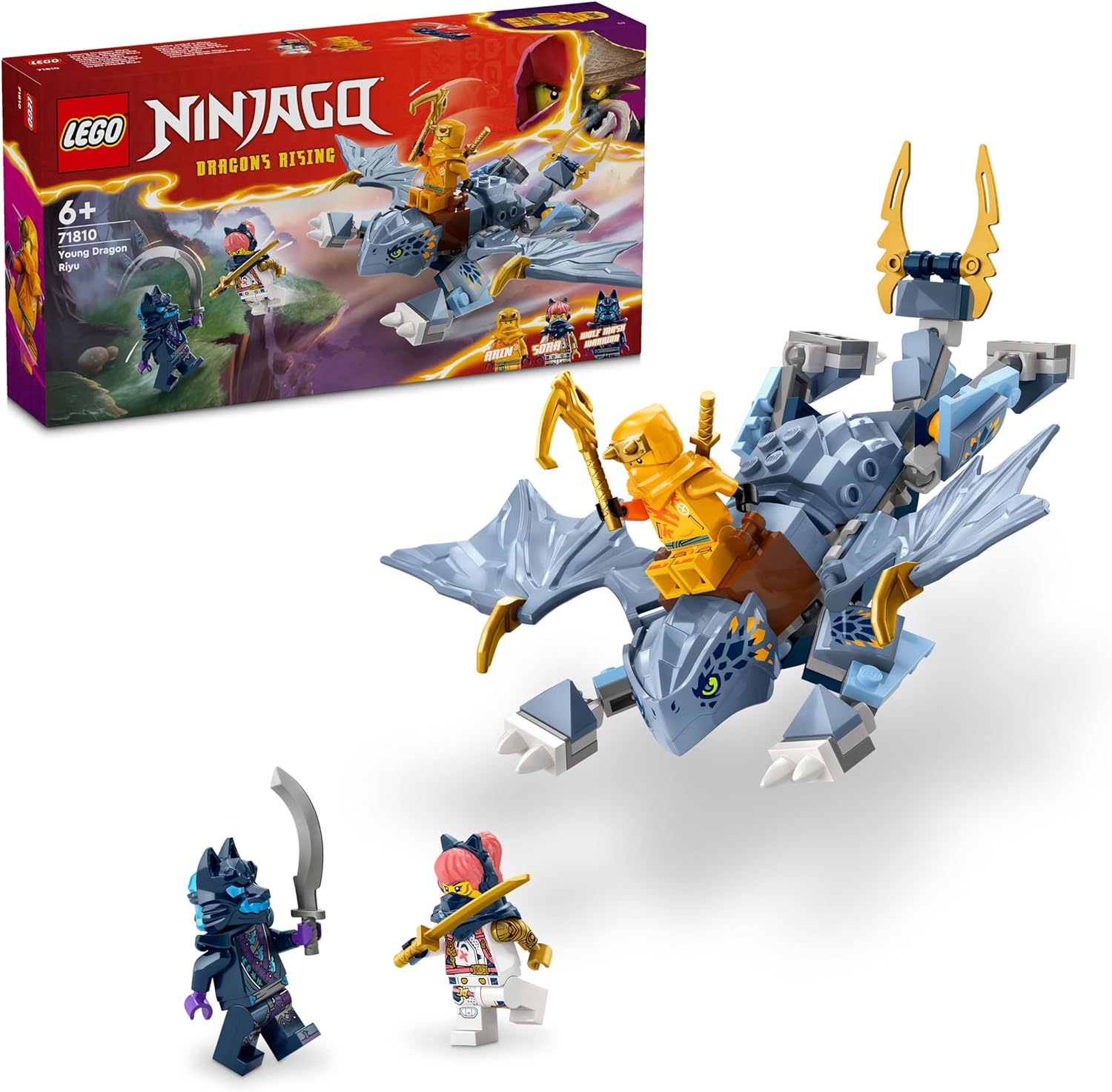 Конструктор LEGO NINJAGO Малыш дракончик Рию 132 дет. - фото 1