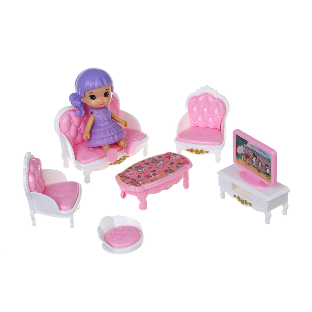 Домик для кукол Игроленд с мебелью 278-135 - фото 6