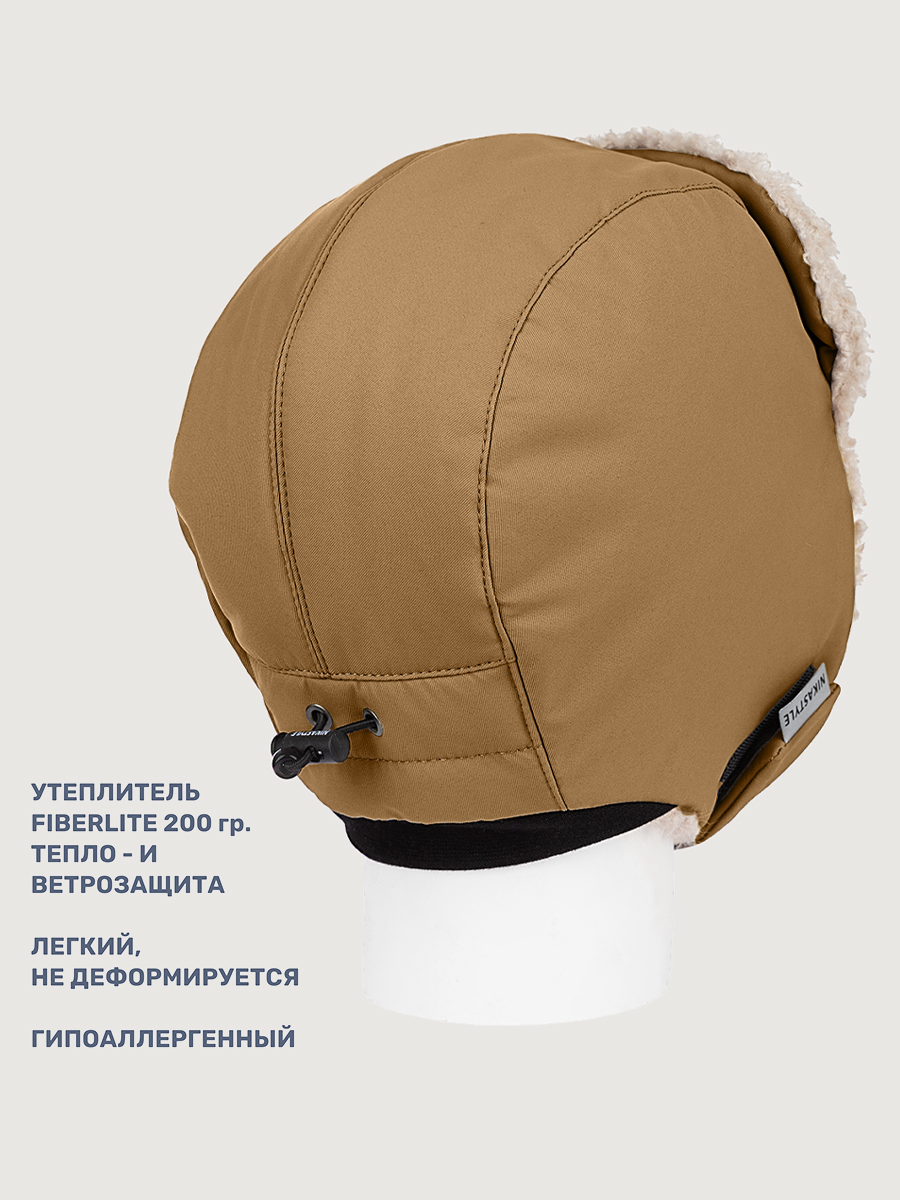 Шапка NIKASTYLE 11з16325 кэмел - фото 4