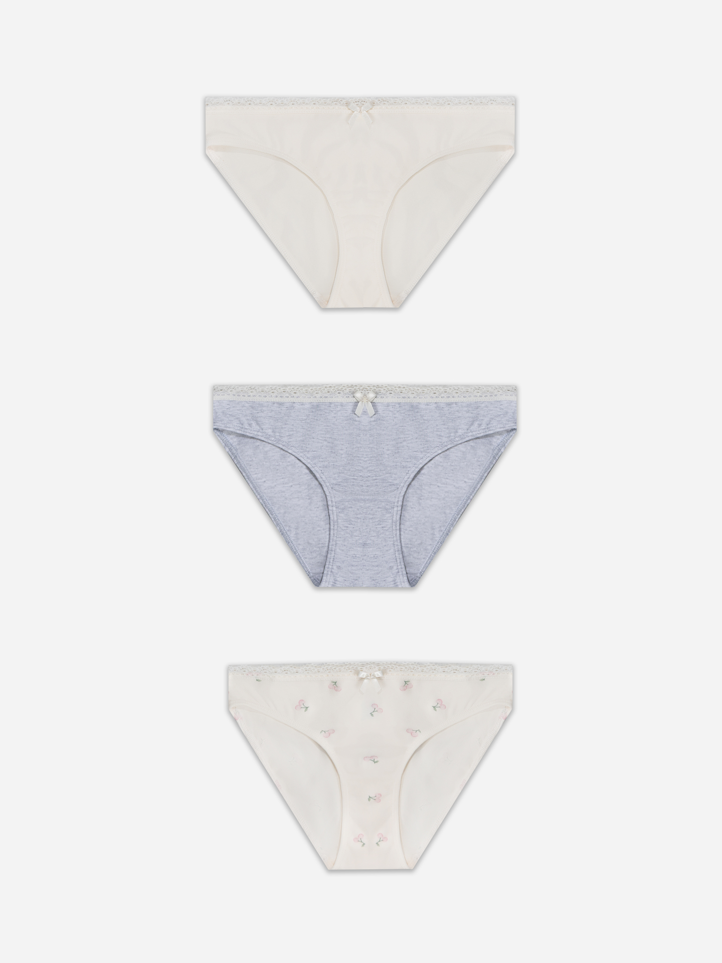 Изображение товара Набор из 3 хлопковых трусов для девочки Mark Formelle 122