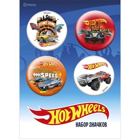 Значок PRIORITY Mattel Хот Вилс 4 шт.