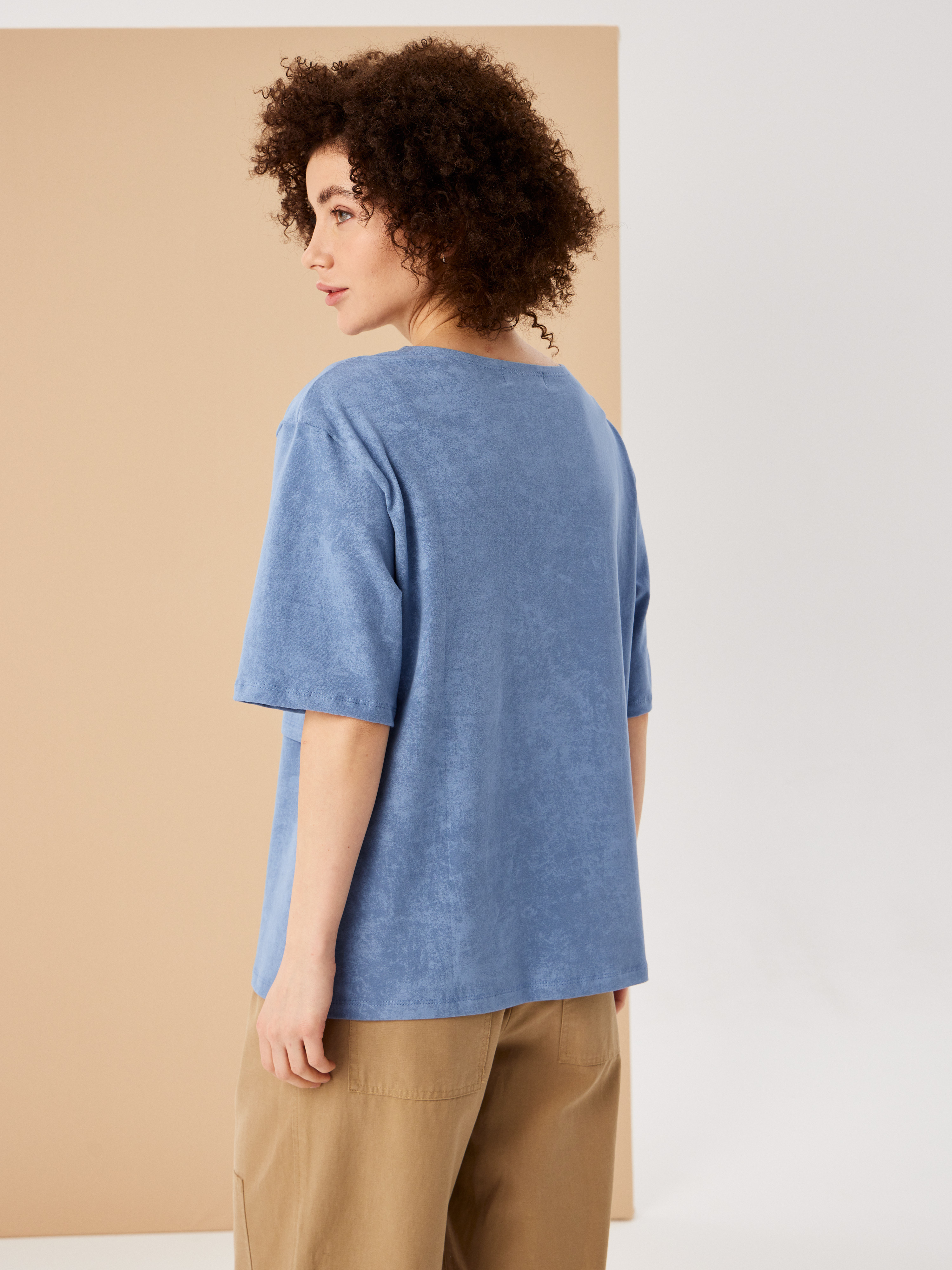 Футболка для кормящих Proud Mom ФВАР-0300-голубой - фото 5