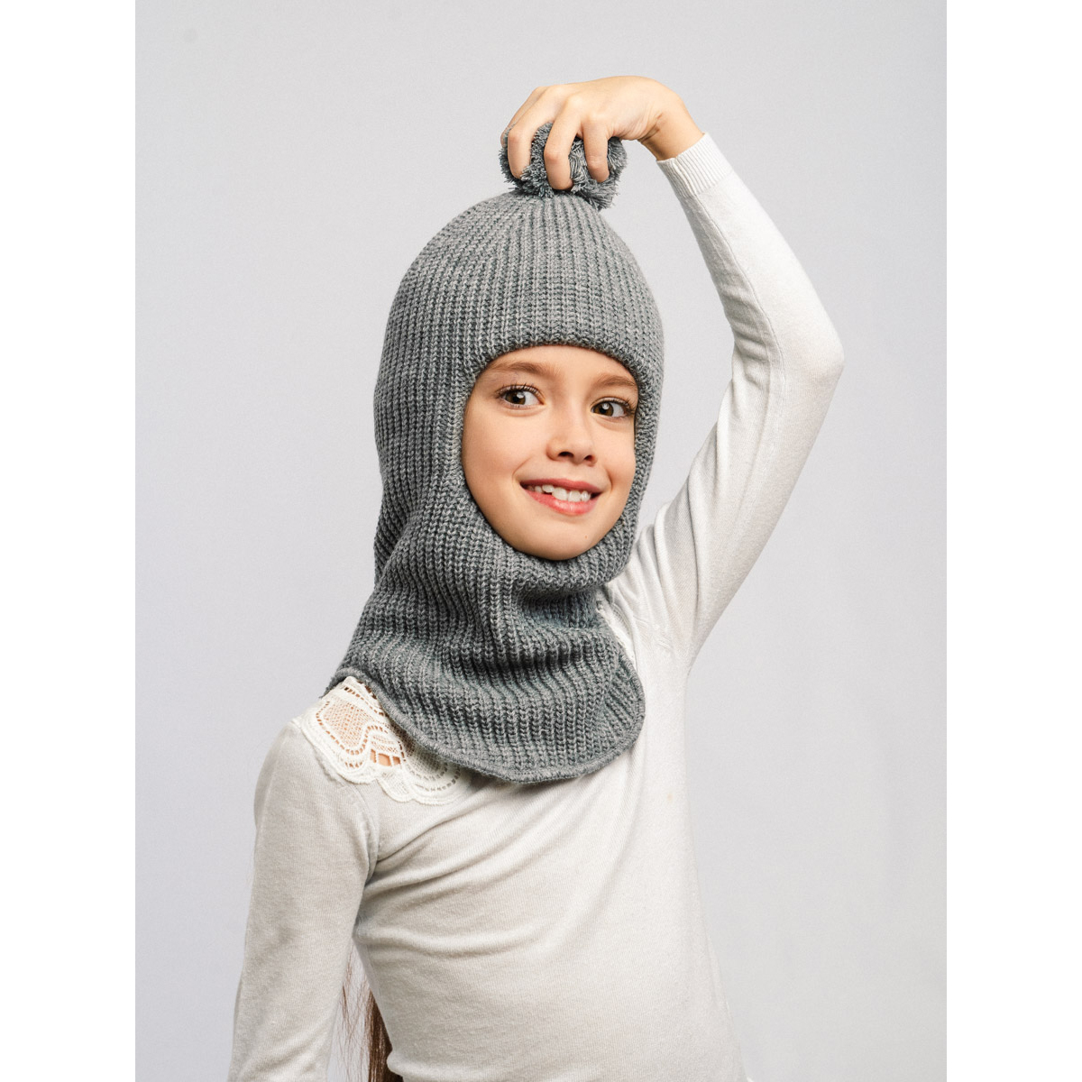 Шапка ПриКиндер U-W_22324 Цвет: Серый - фото 9