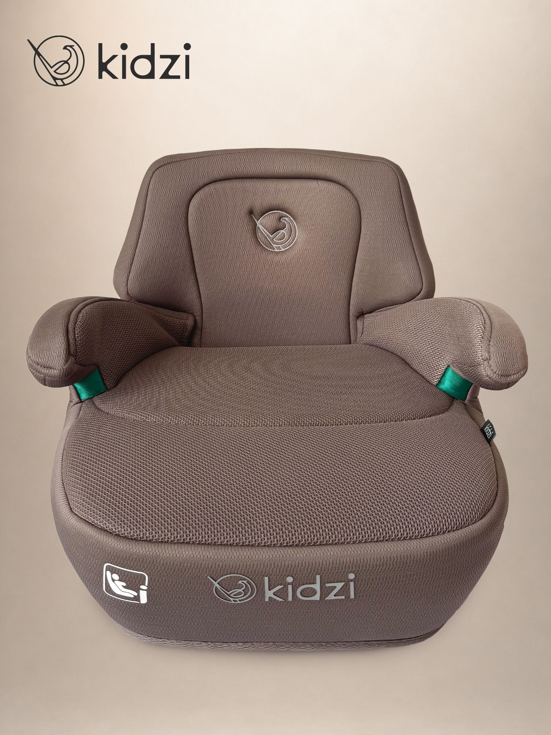 Автокресло Kidzi Bro i-SIZE со спинкой Isofix 3 (22-36 кг) коричневый - фото 13