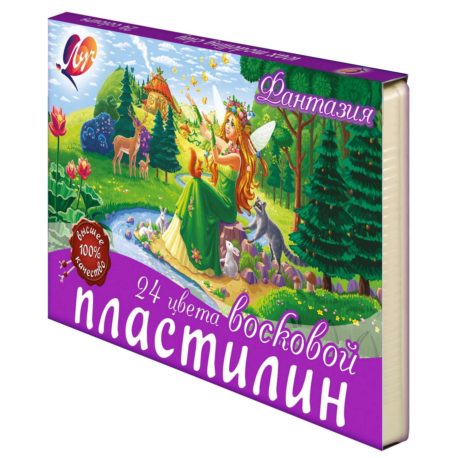 Пластилин Луч восковой 24 цв. в ассортименте - фото 10
