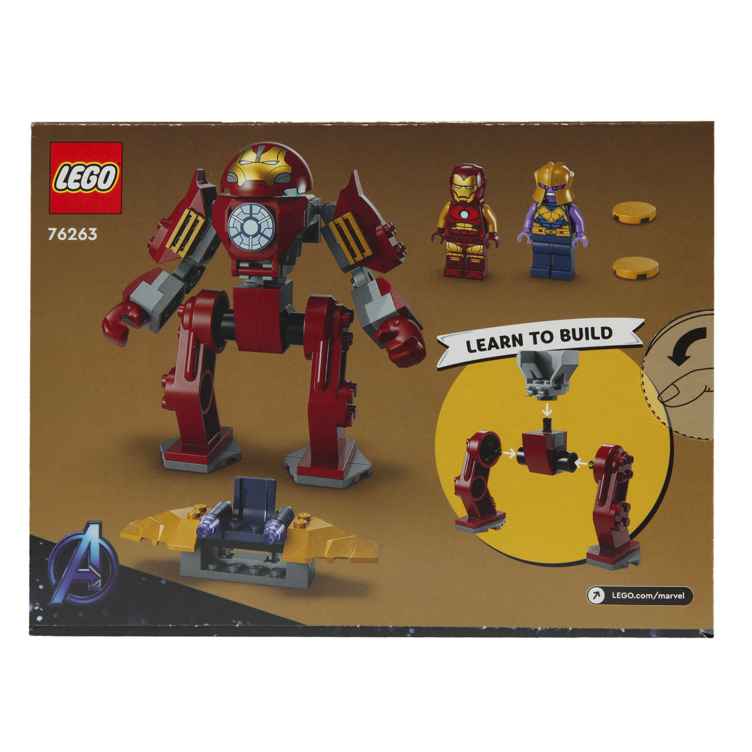 Конструктор LEGO Marvel Super Heroes Iron Man Hulkbuster vs Thanos 66 дет. - фото 14