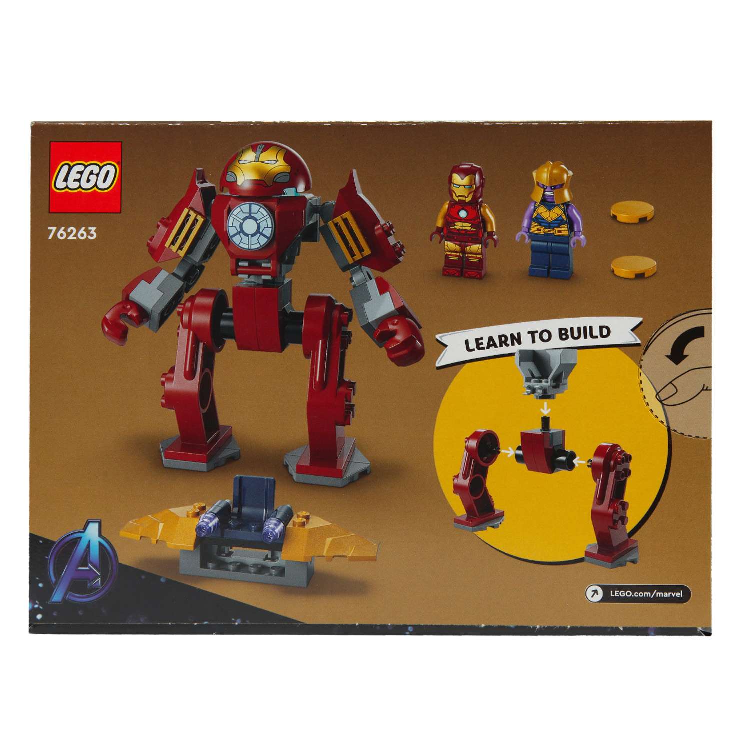 Конструктор LEGO Marvel Super Heroes Iron Man Hulkbuster vs Thanos 66 дет. - фото 14