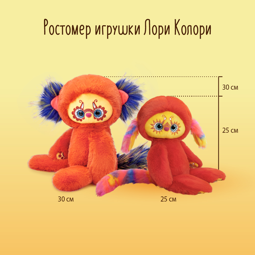 Игрушка мягкая BUDI BASA лемур 25 см - фото 8