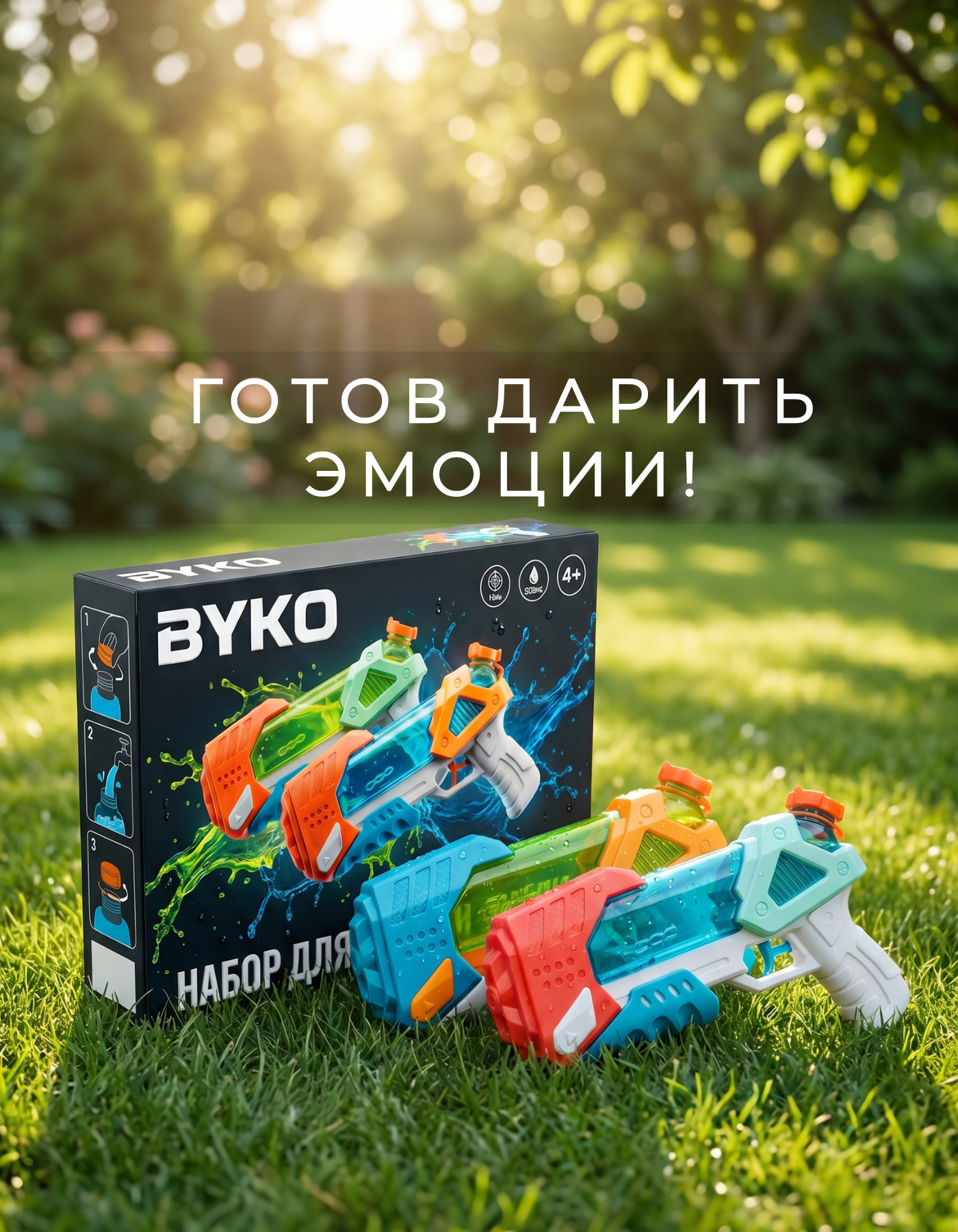 Бластер водный BYKO - фото 8