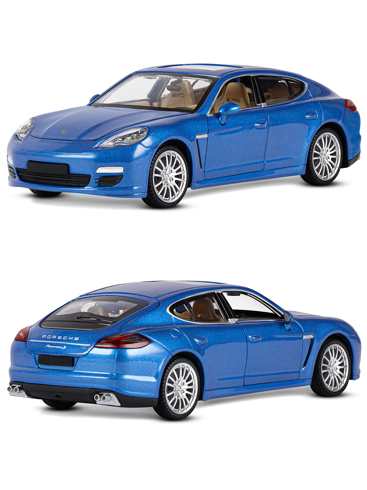 Автомобиль АВТОпанорама Porsche Panamera S 1:24 JB1200117 - фото 6