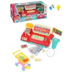 Игровой набор Наша Игрушка продукты, касса, тележки и корзинки