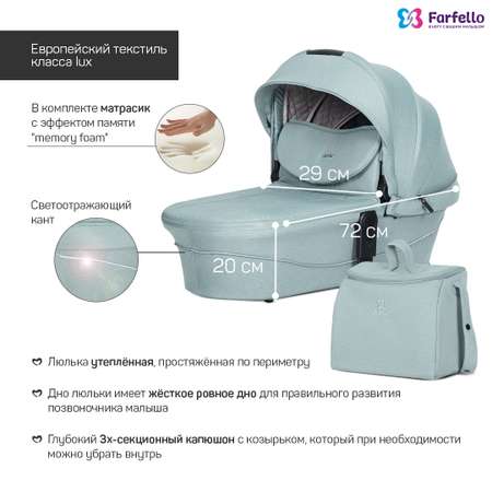 Коляска 3в1 Farfello Baby shell