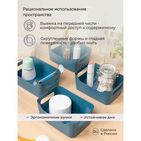 Корзинка универсальная Econova Scandi 1.2л синий