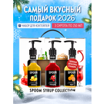 Набор сиропов SPOOM Ананас Гренадин Юдзу для коктейлей чая и кофе 3шт 250мл + 3 дозатора