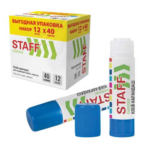 Клей-карандаш Staff 24 шт.