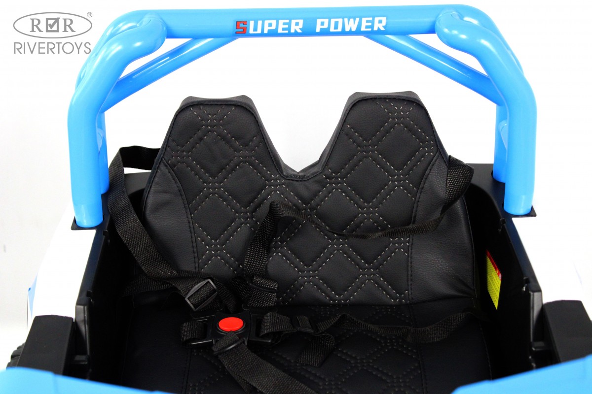 Электромобиль RIVERTOYS F888FF-4WD-BLUE С пультом ДУ - фото 16