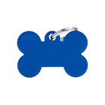 Адресник для животных MY FAMILY Косточка синяя большая