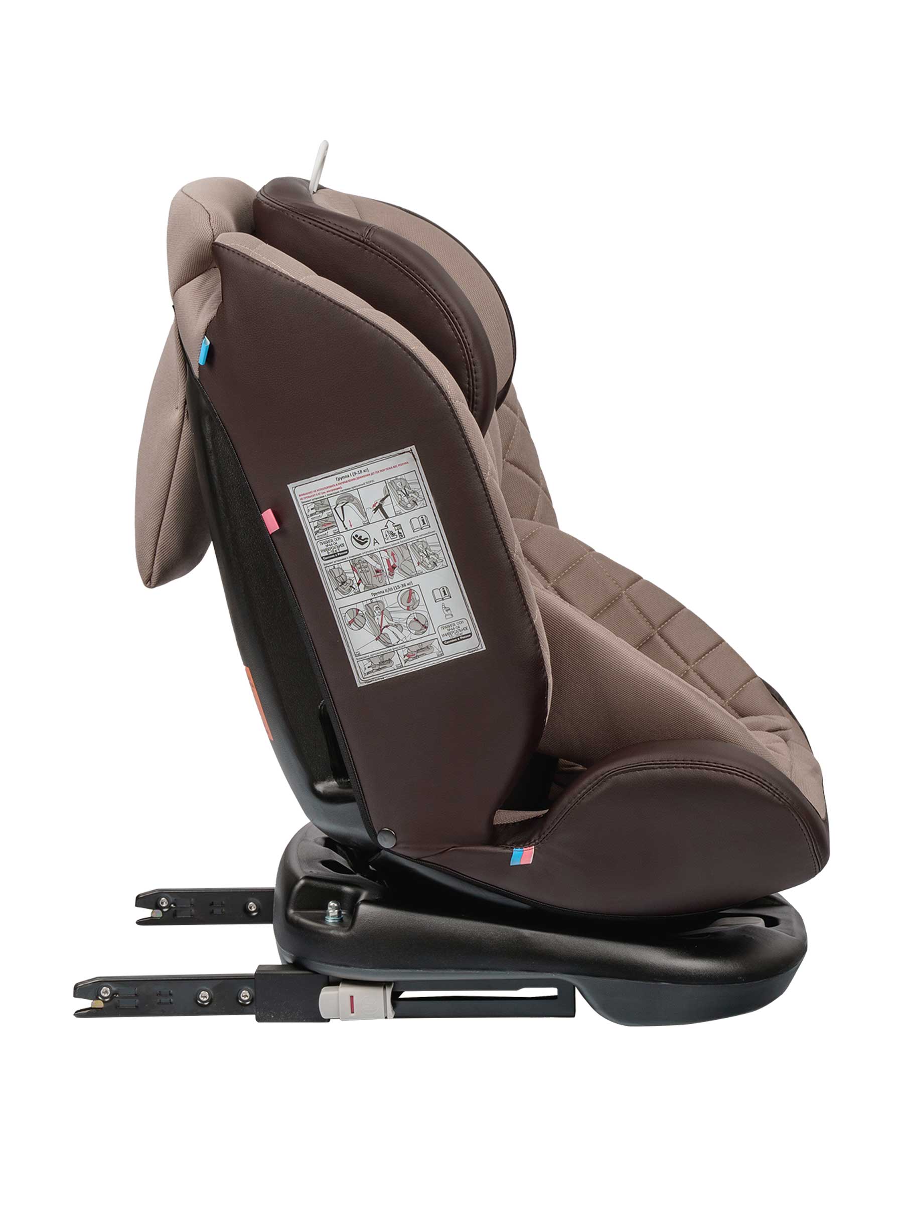 Автокресло Indigo Fuller Isofix 0+/1/2/3 (0-36 кг) бежевый - фото 18