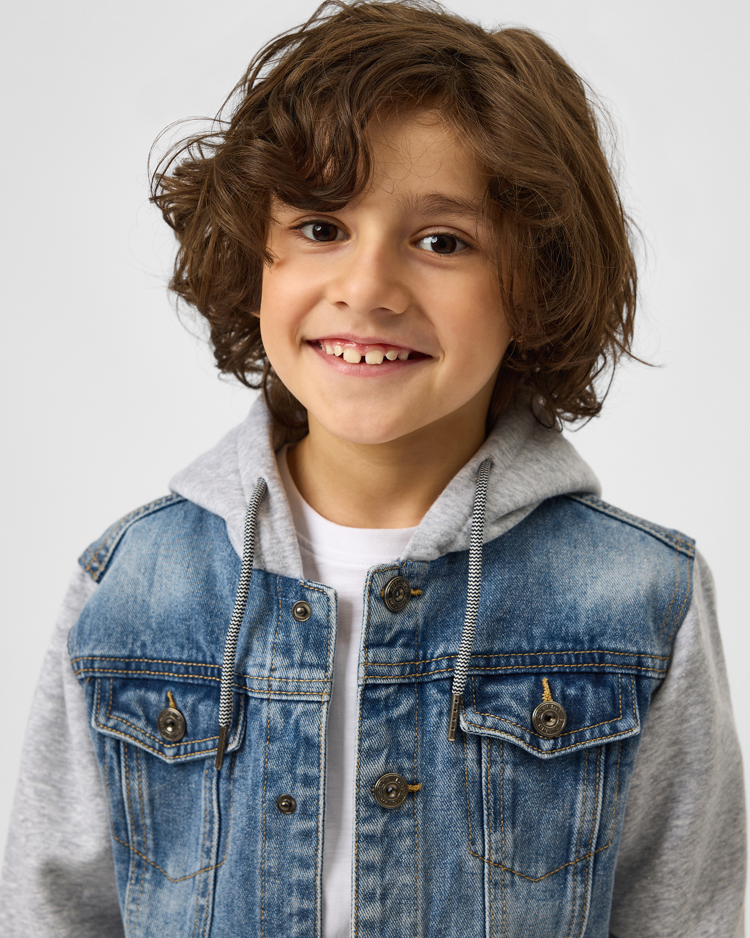 Джинсовая куртка Futurino S26FU1-B434kb-66GG - фото 6