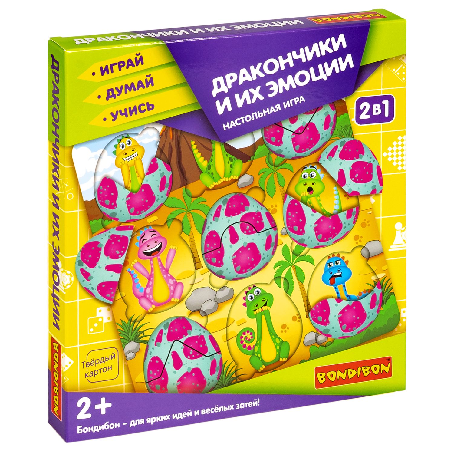 Настольная игра Bondibon пазл Дракончики и их эмоции - фото 3