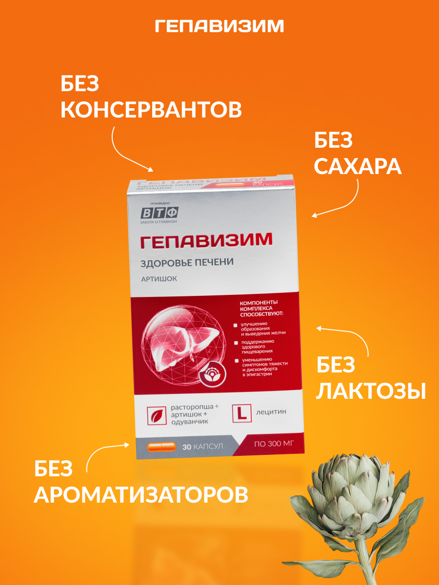 Артишок для печени PLANTCOMPLEX Гепавизим - фото 2