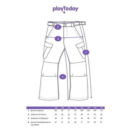 Брюки утепленные PlayToday