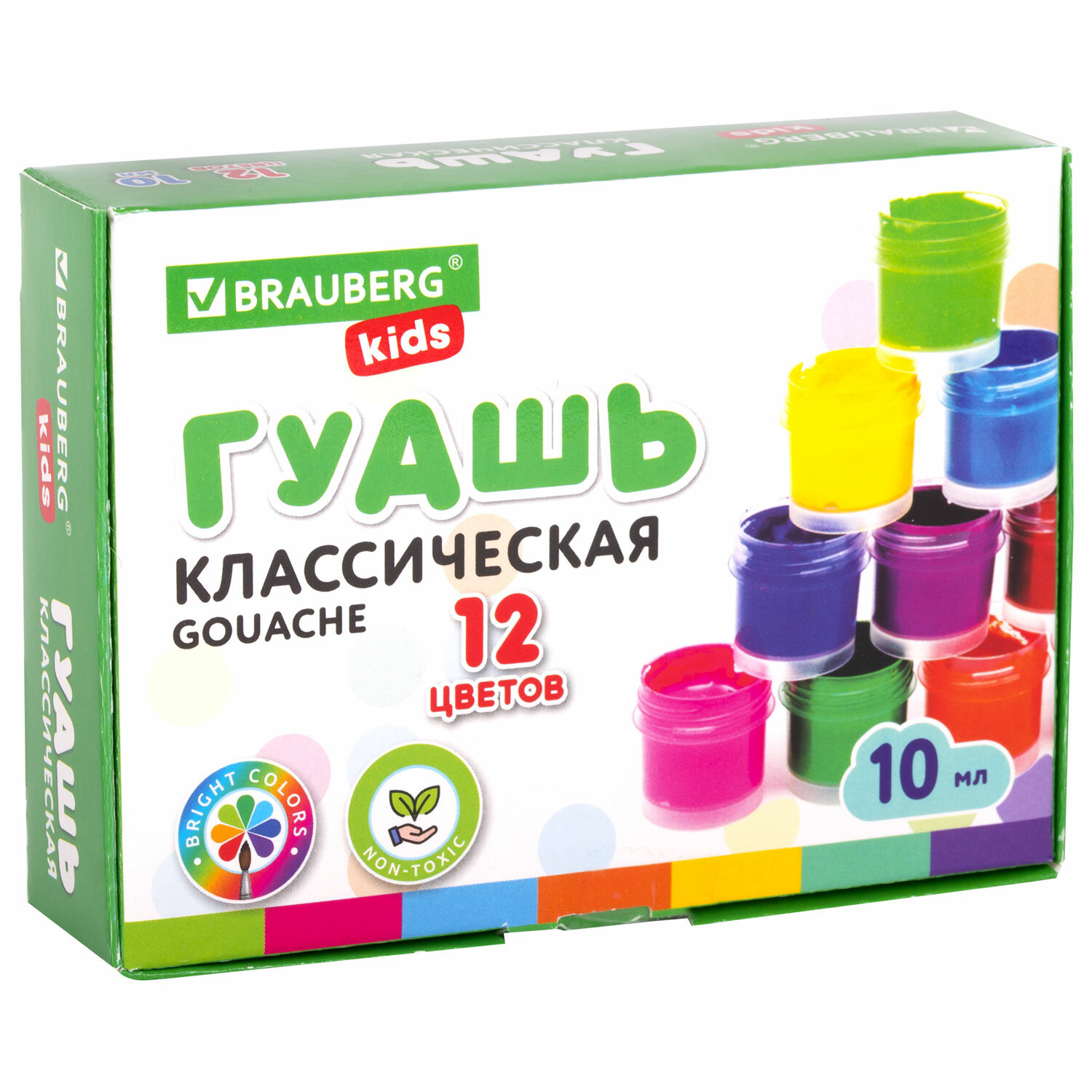 Краски гуашь Brauberg 12 цв. - фото 2