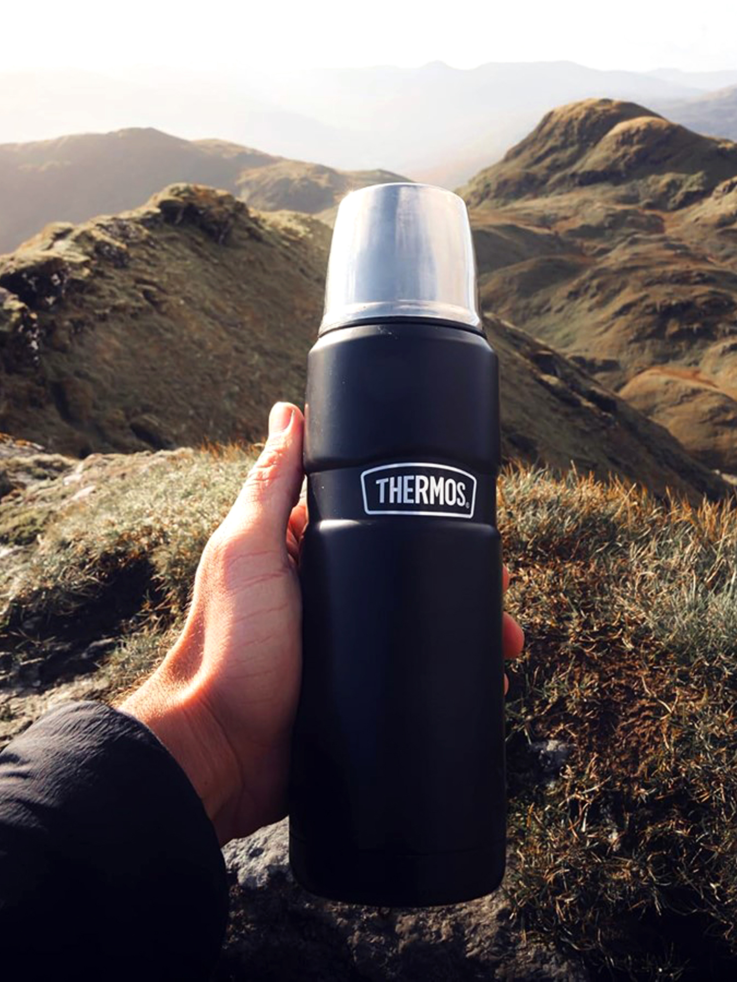 Термос для кофе чая 470 мл THERMOS KING-2000 тёмно-синий – нержавеющая сталь герметичный тепло/холод 12/24 часа - фото 12