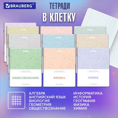Тетрадь Brauberg 48 лист. 12 шт.