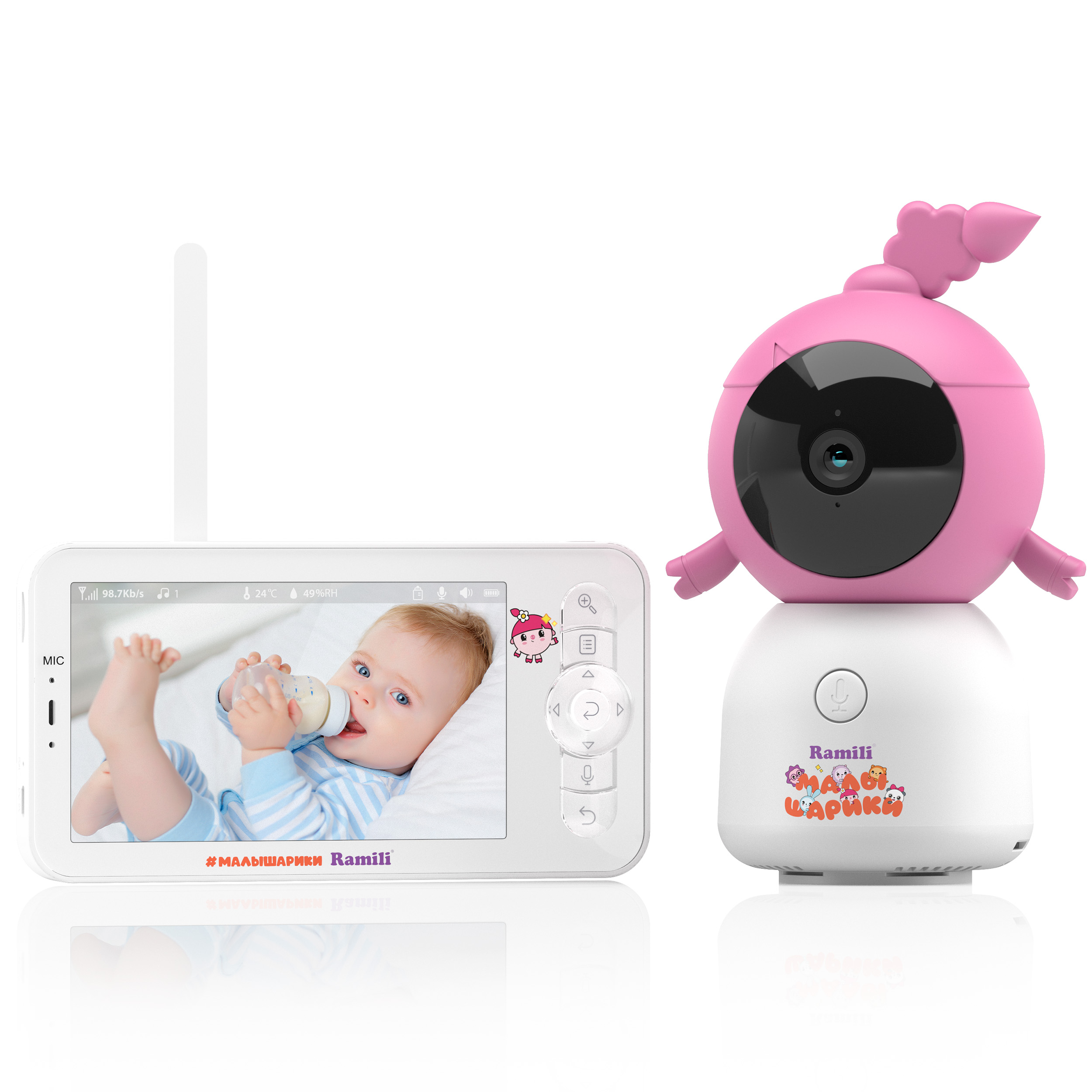 Видеоняня Ramili Малышарики Нюша с Wi-Fi и без - фото 10
