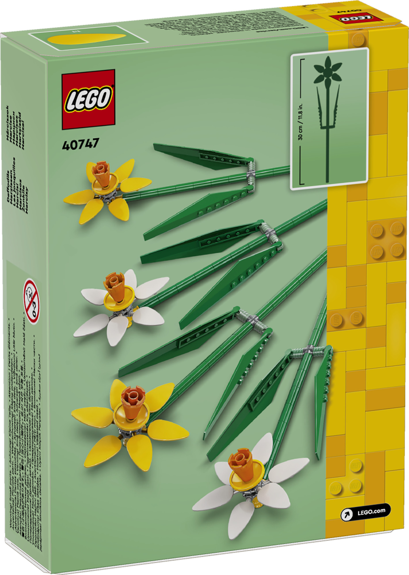 Конструктор LEGO Botanicals Нарциссы блочный - фото 4