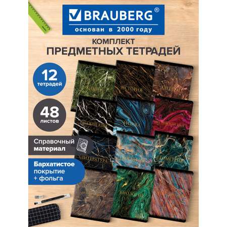 Тетрадь Brauberg 48 лист. 12 шт.