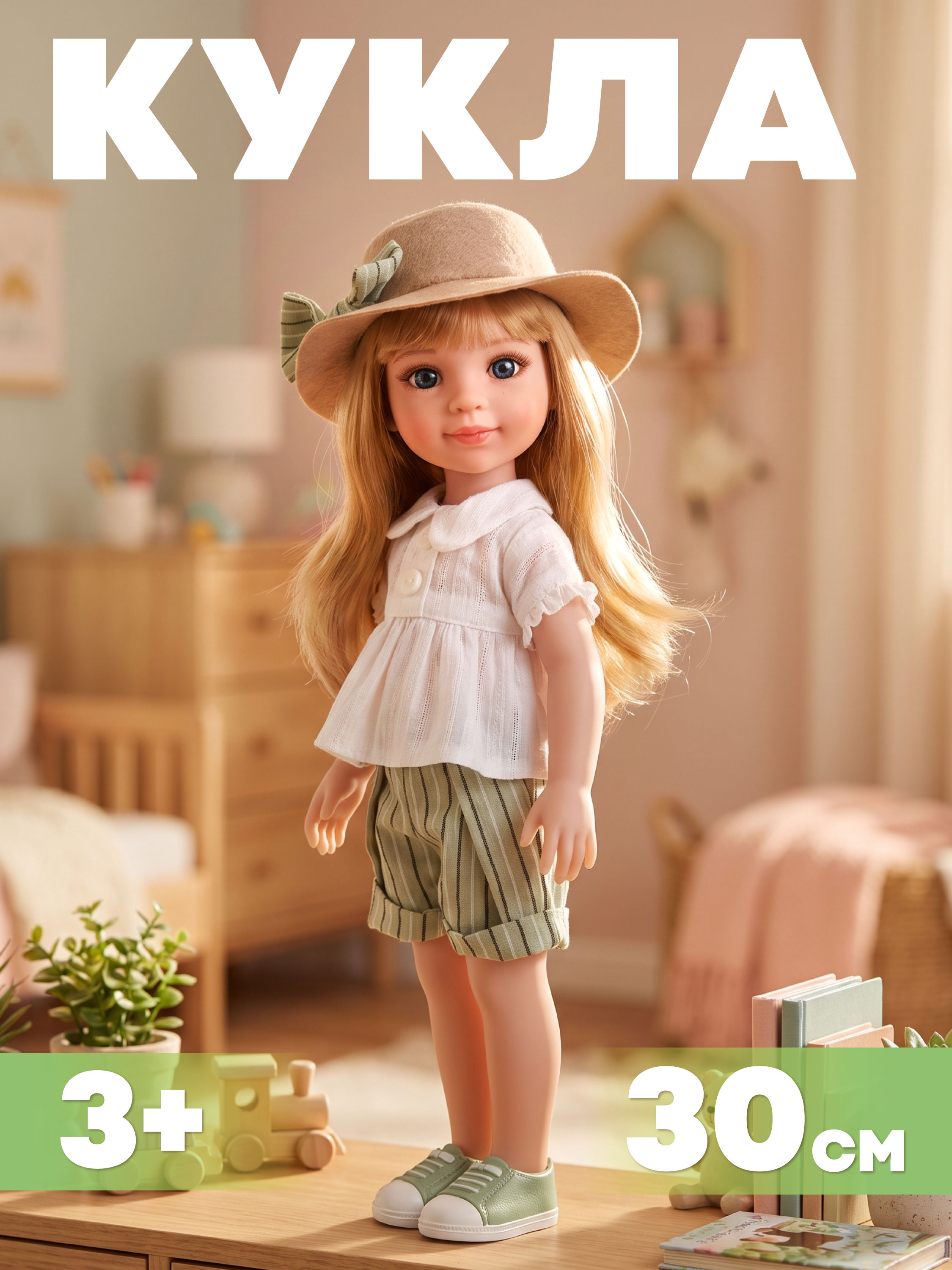 Кукла классическая Наша Игрушка высота 30 см 656184 - фото 1