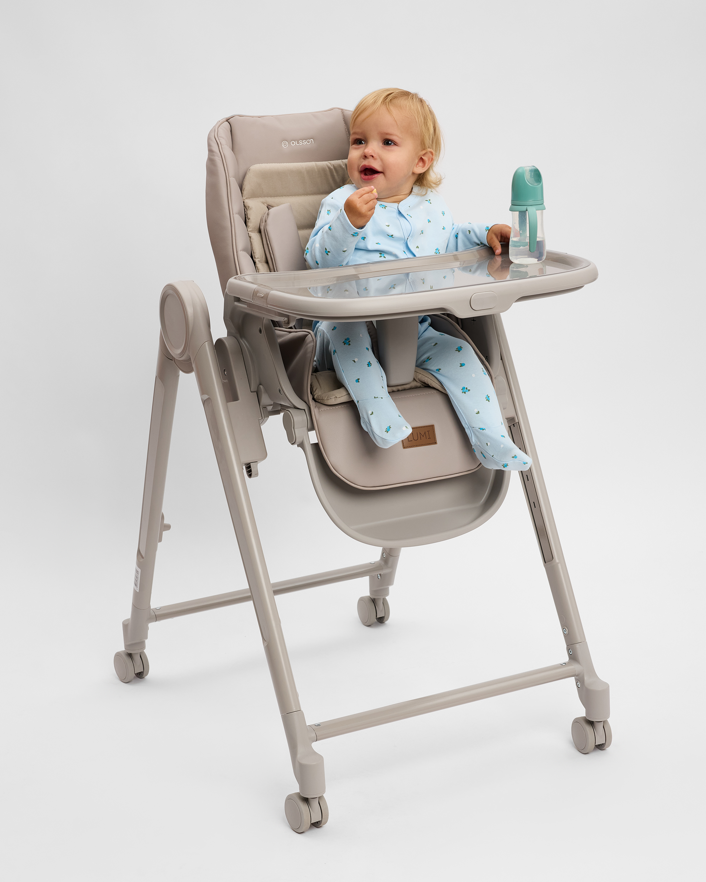 Стульчик для кормления Olsson Lumi серый - фото 9