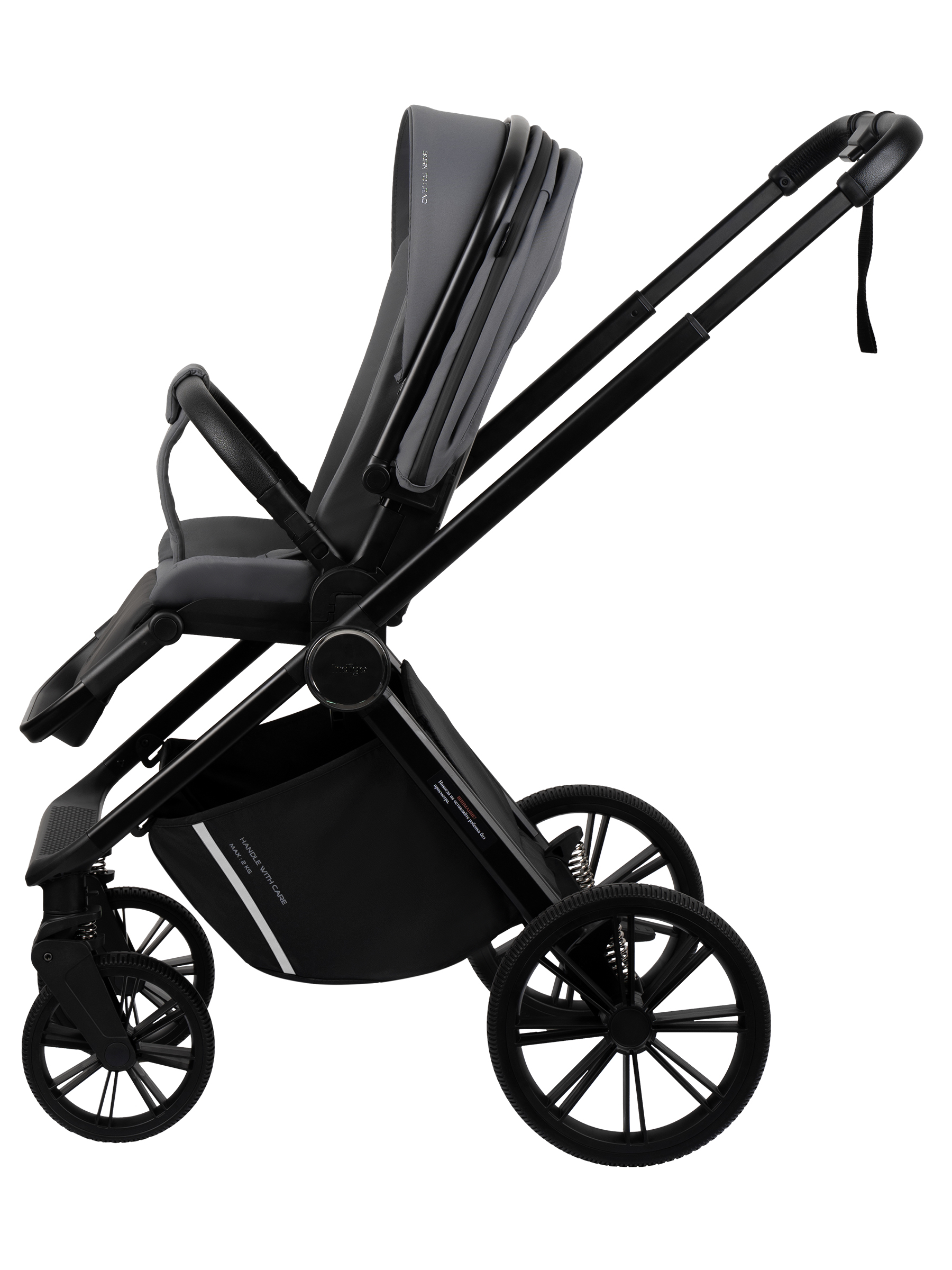 Коляска 2в1 Indigo Sting темно-серый - фото 10