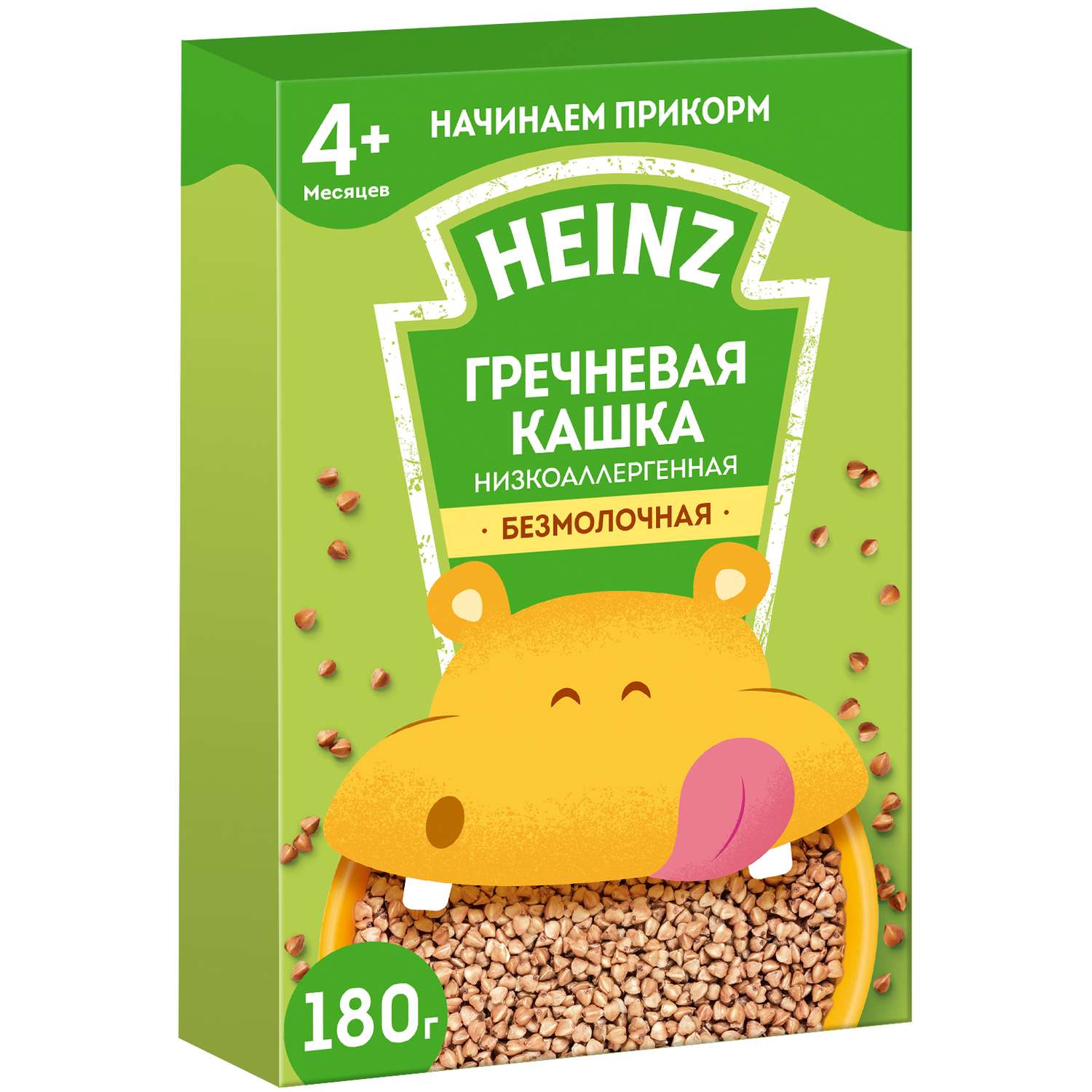 Каша безмолочная Heinz низкоаллергенная гречневая 180г c 4месяцев - фото 1
